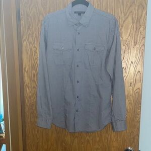 John Varvatos Gray Casual Button Down Shirt